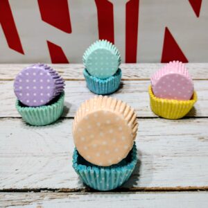 Pirotines Fantasía Lunares Pasteles Colores Surtidos N° 10