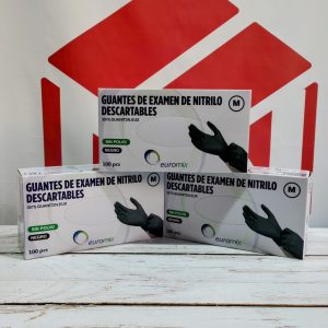 Guantes de Nitrilo caja x 100 unid.