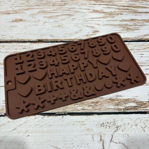 Molde Bombon Silicona Numeros Happy Birthday IMP. 38703