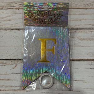 Cartel Feliz Cumple Laser Vertical Plata  IMP.38361