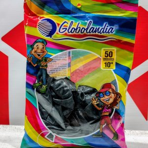 Globos Látex Negro X 50 GLOBOLANDIA 43930