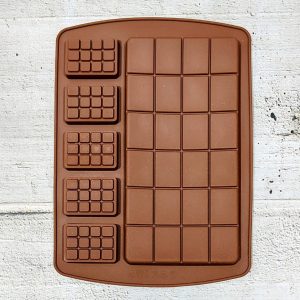 Molde Silicona Tableta de Chocolate Grande y Chica C.A. 39670