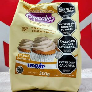 Premezcla CupCakes de Vainilla LEDEVIT  x 500 Grs. C.A. 39674