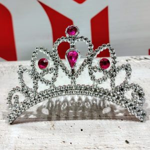 Tiara Plástica 2 Piezas Plateada  IMP. 39753