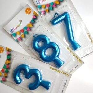 VELA NUMERO 7 CELESTE