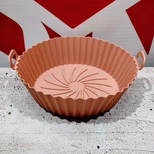 MOLDE SILICONA REDONDO CON ONDAS 16X6CM FREIDORA DE AIRE IMP 45709