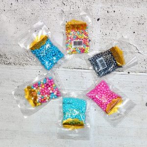 PERLAS COMESTIBLES 20GR DIFERENTES COLORES Y TAMAÑO IMP 46434