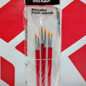PINCELES REDONDOS 6 PCS BLISTERS - IMP 46435