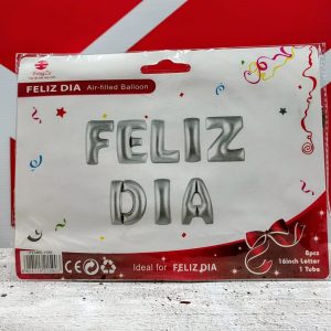 GLOBO METALIZADO FELIZ DIA FRASE IMPRENTA 16 PULG 46428