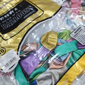 Globos De Látex Chrome Multicolor  x 25 unid. IMP. 52782