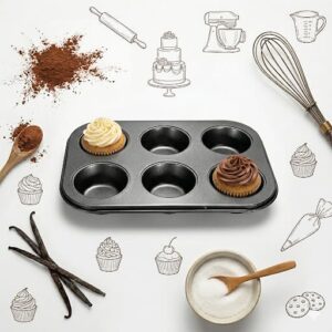 Moldes para Cupcakes x 6 Teflón IMP. 56148