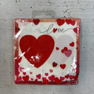 Servilletas Love con Corazones x 20 57229C.A