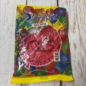 Globos Látex Rojo PERLADO X 50 Unid. GLOBOLANDIA 57720