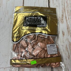 Globos Chrome Rosa Gold 10" x 50 unid. IMP. 57694