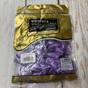 Globos Chrome Violeta  10" x 50 unid. IMP. 38993