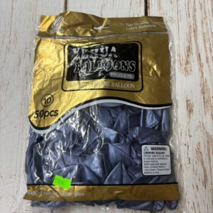 Globos Chrome Azul Marino 10" x 50 unid. IMP. 57696