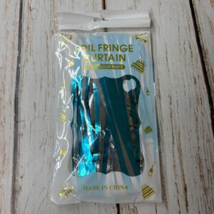 Cortinas Metalizada Bicolor  Celeste/Plata  IMP. 57558