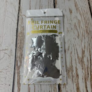 Cortinas Metalizada Estrella de  2x1  mt. Plateada 57555