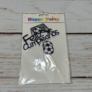 Cake Topper Feliz Cumpleaños Fútbol Gibré 3 Piezas Surtidas IMP. 58996