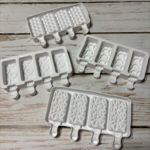 Molde Silicona Paleta de Helado x 4 Unid. IMP.  60279