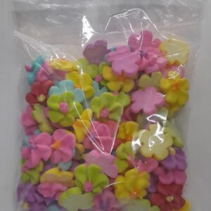 Flores de azucar chicas x 100 unidades