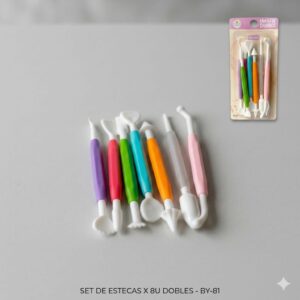 SET DE ESTECAS X 8U DOBLES IMP 67038