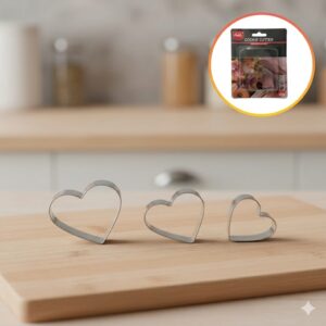 SET 3 PCS CORTANTE DE METAL CORAZON 6.5/5/3 IMP 67034