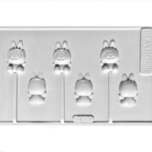 Molde de Acetato Paleta Labubu x 3 2157