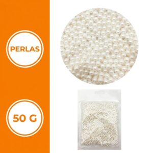 PERLAS COMESTIBLES BLANCA MEDIANAS X 50G IMP. 64231
