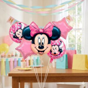 Set 5 Globos Metalizados Cara de Minnie IMP. 67048