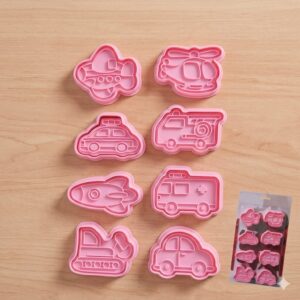 CORTANTE MARCADOR 8 PCS TRANSPORTES SURTIDOS IMP 67026