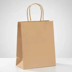 Bolsa Kraft con manijas 12x19x5,5 cm.