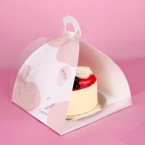 Caja Mini Torta PVC 15x15x15 Cm.