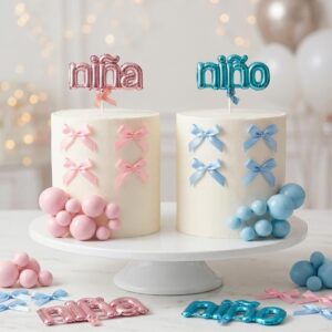 SET CAKE TOPPER 17PCS BABY SHOWER NIÑO/NIÑA 74763